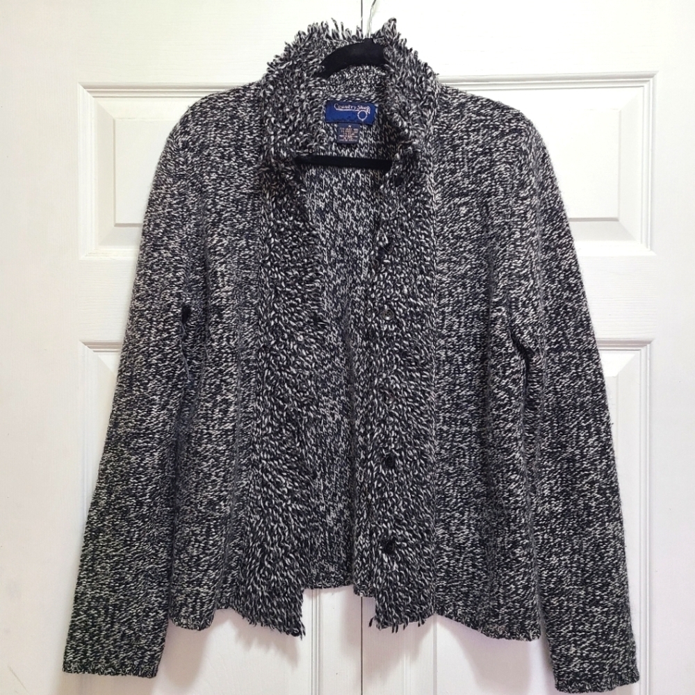 Vintage Country Shop Vintage Lambs wool rabbit hair Cardigan size M  HONG‎ KONG